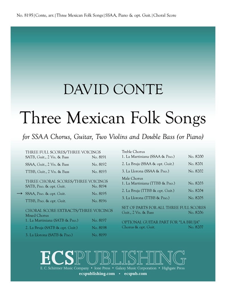 Three Mexican Folk Songs